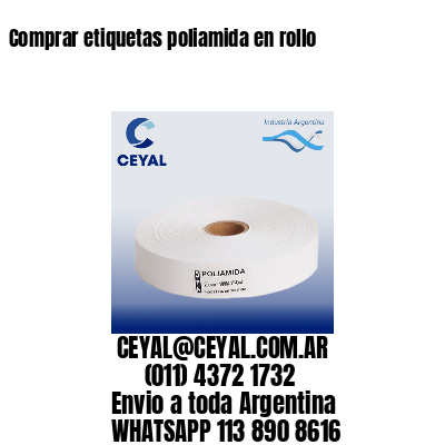 Comprar etiquetas poliamida en rollo