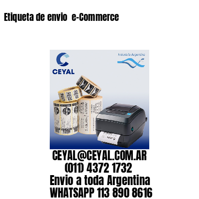 Etiqueta de envio  e-Commerce