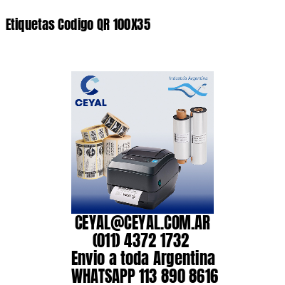 Etiquetas Codigo QR 100X35