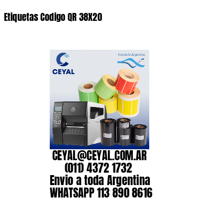 Etiquetas Codigo QR 38X20