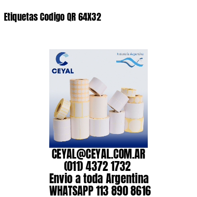 Etiquetas Codigo QR 64X32