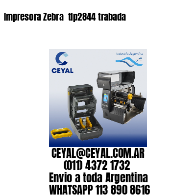 Impresora Zebra  tlp2844 trabada