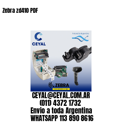 Zebra zd410 PDF