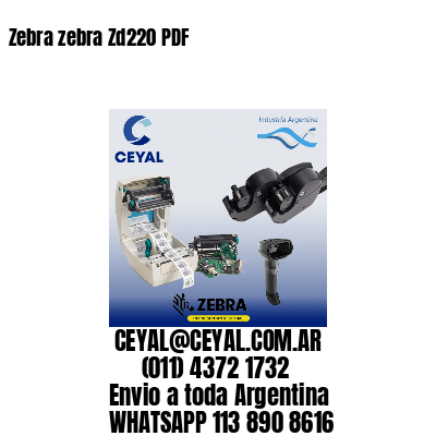 Zebra zebra Zd220 PDF