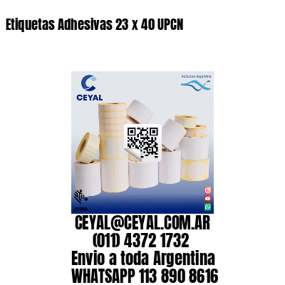 Etiquetas Adhesivas 23 x 40 UPCN