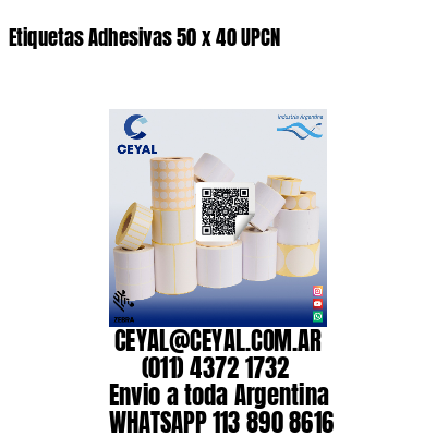 Etiquetas Adhesivas 50 x 40 UPCN