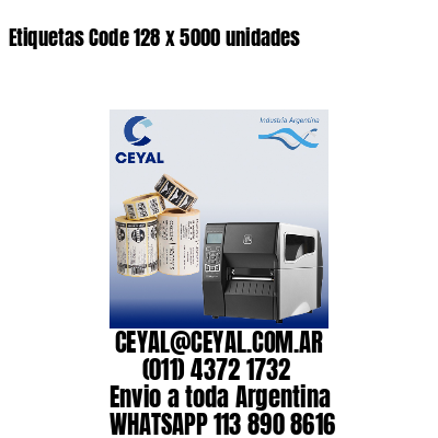 Etiquetas Code 128 x 5000 unidades