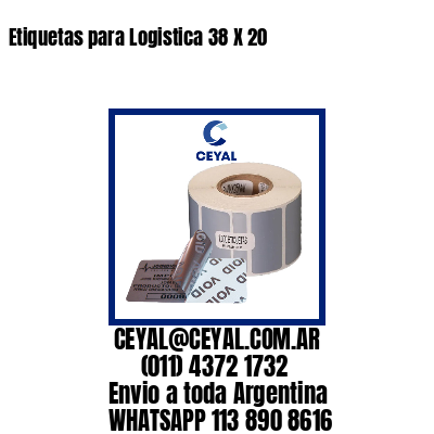 Etiquetas para Logistica 38 X 20