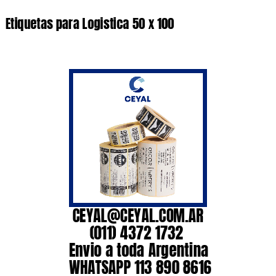 Etiquetas para Logistica 50 x 100