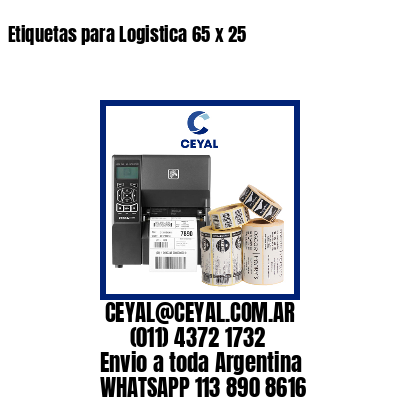 Etiquetas para Logistica 65 x 25