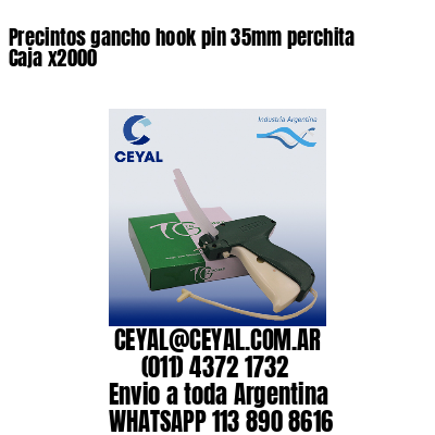 Precintos gancho hook pin 35mm perchita Caja x2000