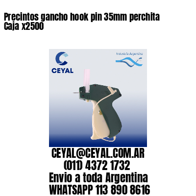 Precintos gancho hook pin 35mm perchita Caja x2500