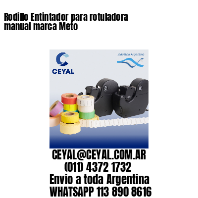 Rodillo Entintador para rotuladora manual marca Meto