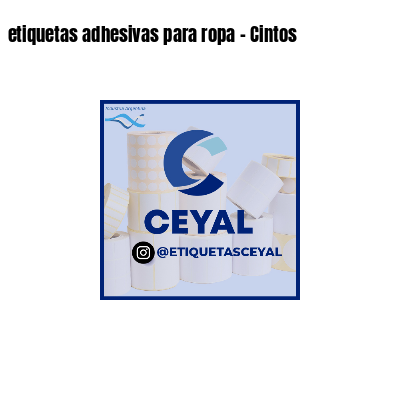 etiquetas adhesivas para ropa - Cintos