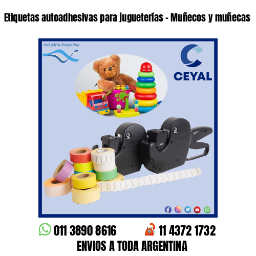 Etiquetas autoadhesivas para jugueterías - Muñecos y muñecas