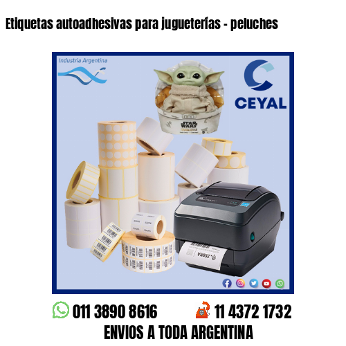 Etiquetas autoadhesivas para jugueterías – peluches