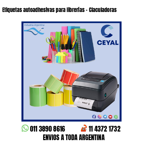 Etiquetas autoadhesivas para librerías – Claculadoras