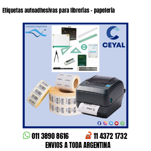 Etiquetas autoadhesivas para librerías – papelería