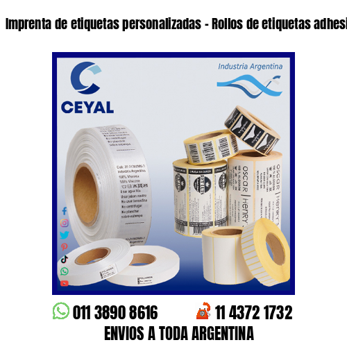 Imprenta de etiquetas personalizadas - Rollos de etiquetas adhesivas en blanco