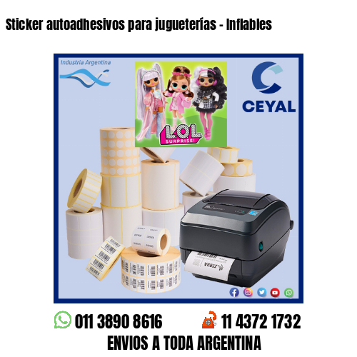 Sticker autoadhesivos para jugueterías – Inflables