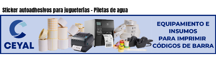 Sticker autoadhesivos para jugueterías - Piletas de agua