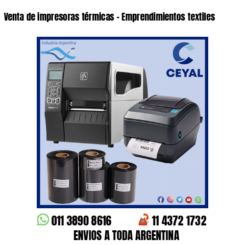 Venta de impresoras térmicas – Emprendimientos textiles