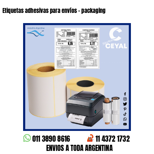 Etiquetas adhesivas para envíos – packaging