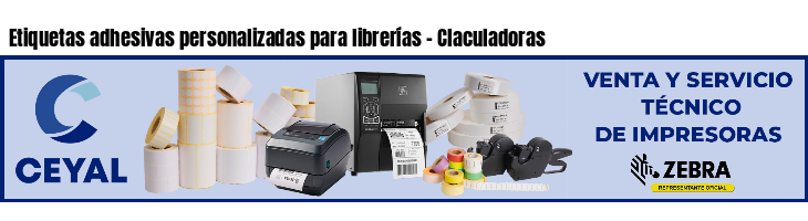 Etiquetas adhesivas personalizadas para librerías - Claculadoras