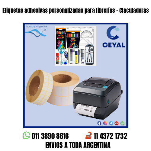 Etiquetas adhesivas personalizadas para librerías – Claculadoras