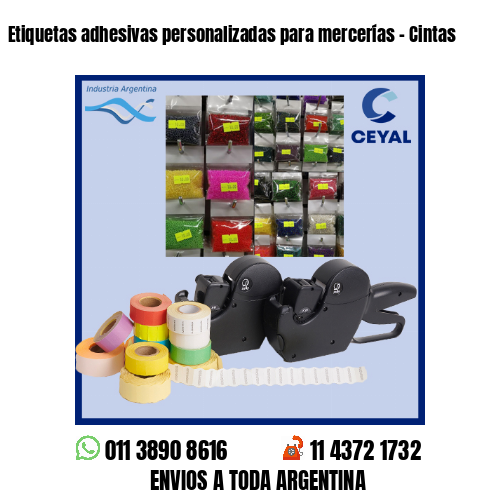 Etiquetas adhesivas personalizadas para mercerías – Cintas