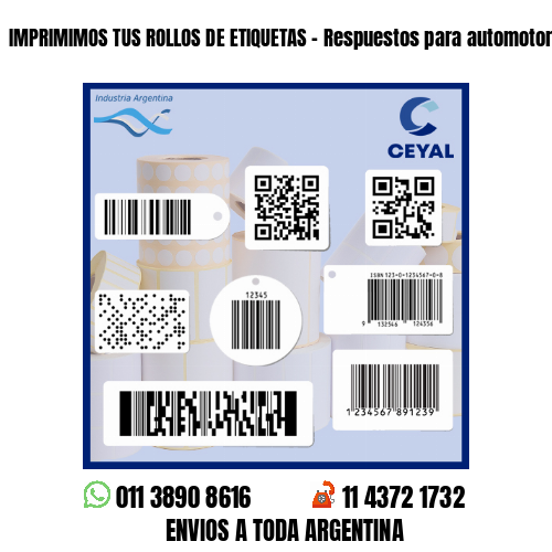 IMPRIMIMOS TUS ROLLOS DE ETIQUETAS - Respuestos para automotores