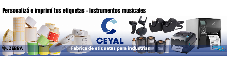 Personalizá e imprimí tus etiquetas - Instrumentos musicales