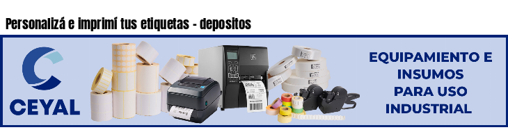 Personalizá e imprimí tus etiquetas - depositos