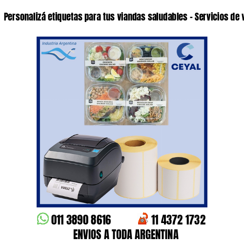 Personalizá etiquetas para tus viandas saludables - Servicios de viandas 