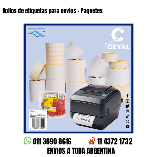 Rollos de etiquetas para envíos – Paquetes