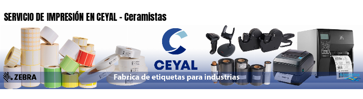 SERVICIO DE IMPRESIÓN EN CEYAL - Ceramistas