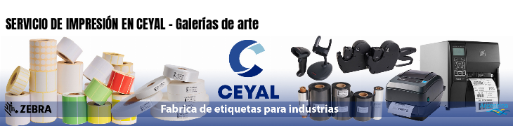 SERVICIO DE IMPRESIÓN EN CEYAL - Galerías de arte