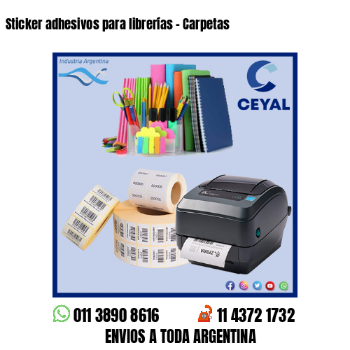 Sticker adhesivos para librerías – Carpetas