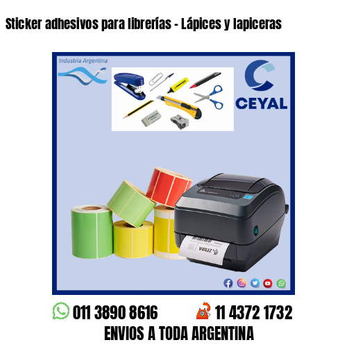 Sticker adhesivos para librerías – Lápices y lapiceras