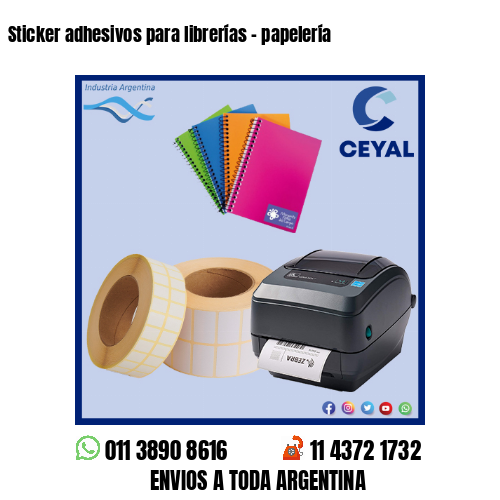 Sticker adhesivos para librerías – papelería