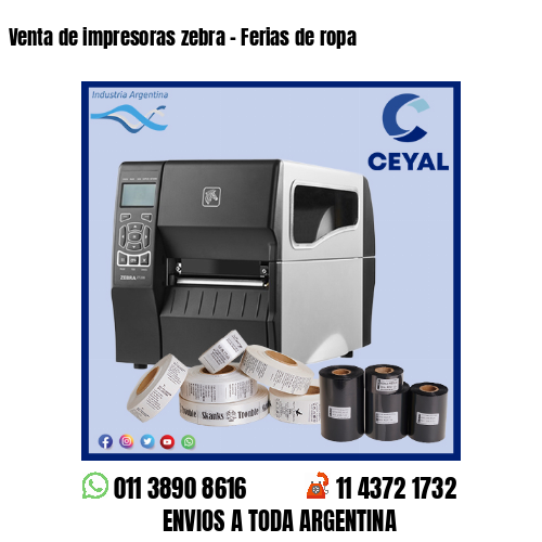 Venta de impresoras zebra - Ferias de ropa