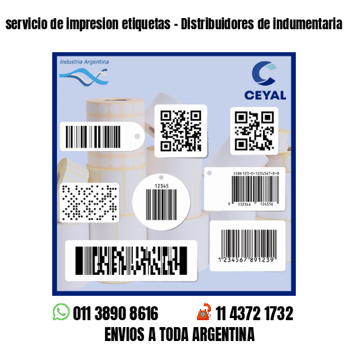 servicio de impresion etiquetas - Distribuidores de indumentaria