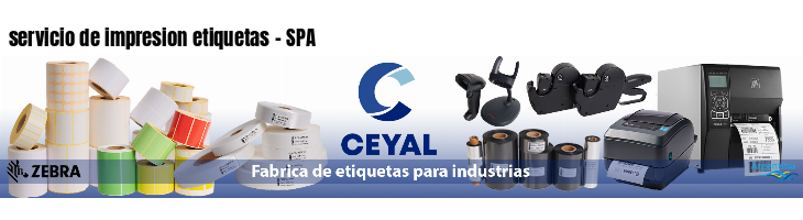 servicio de impresion etiquetas - SPA