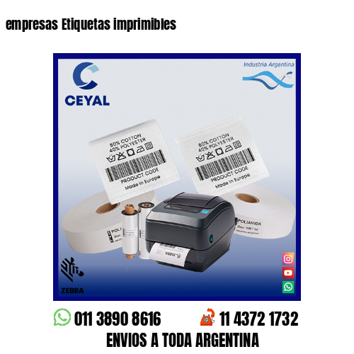 empresas Etiquetas imprimibles