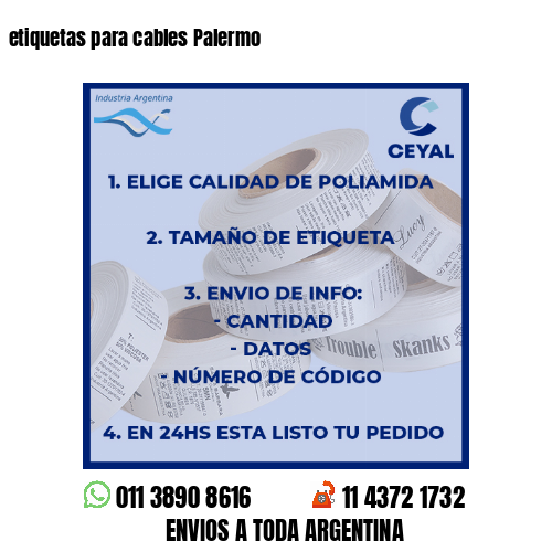 etiquetas para cables Palermo