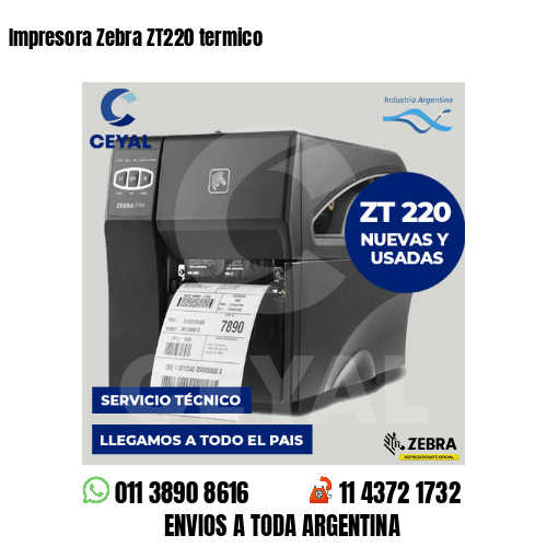 Impresora Zebra ZT220 termico