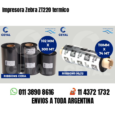 Impresora Zebra ZT220 termico