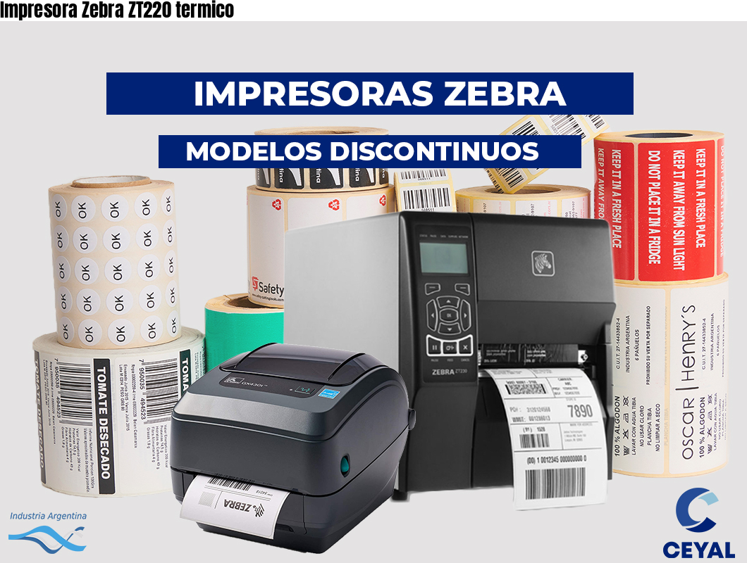 Impresora Zebra Zt220 Termico Zebra Impresora 1393