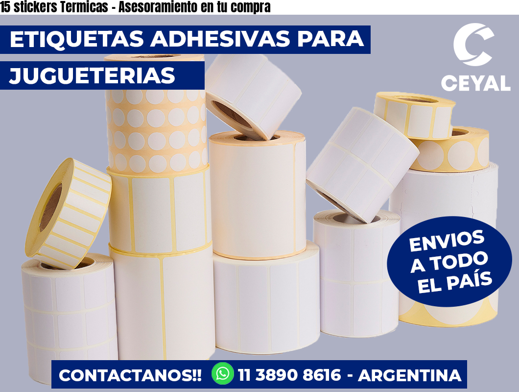 15 stickers Termicas - Asesoramiento en tu compra