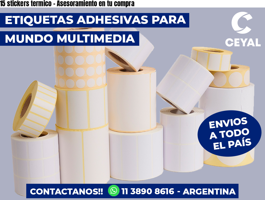 15 stickers termico - Asesoramiento en tu compra